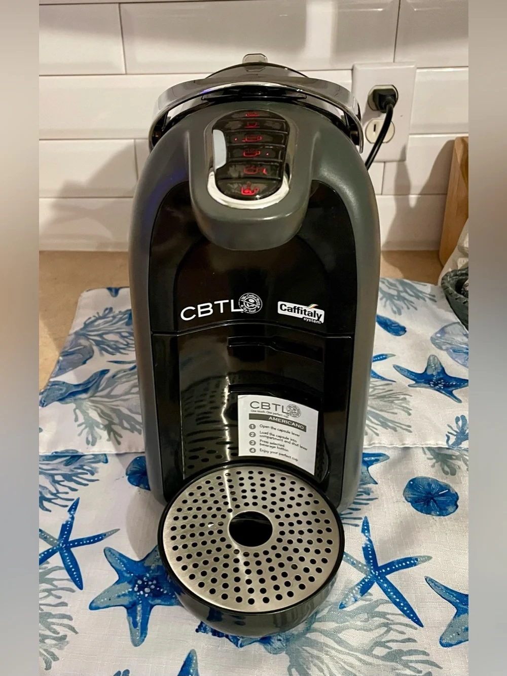 CBTL Caffitaly System Single Serve Coffee & Espresso Machine – Americano Model